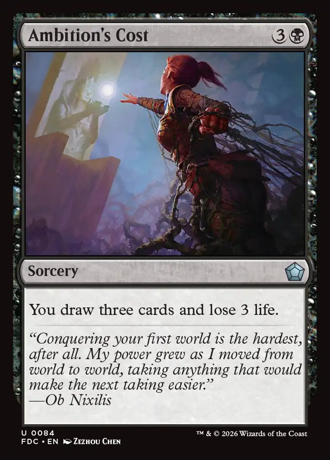 Ambition's Cost - carta Magic The Gathering