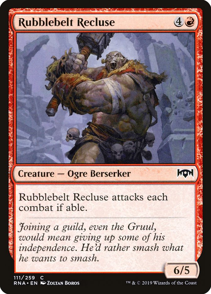 Rubblebelt Recluse - carta Magic The Gathering