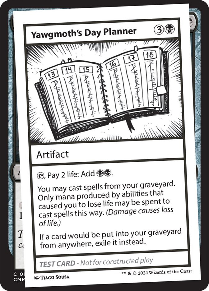 Yawgmoth's Day Planner - MB2-555-NF-PLA