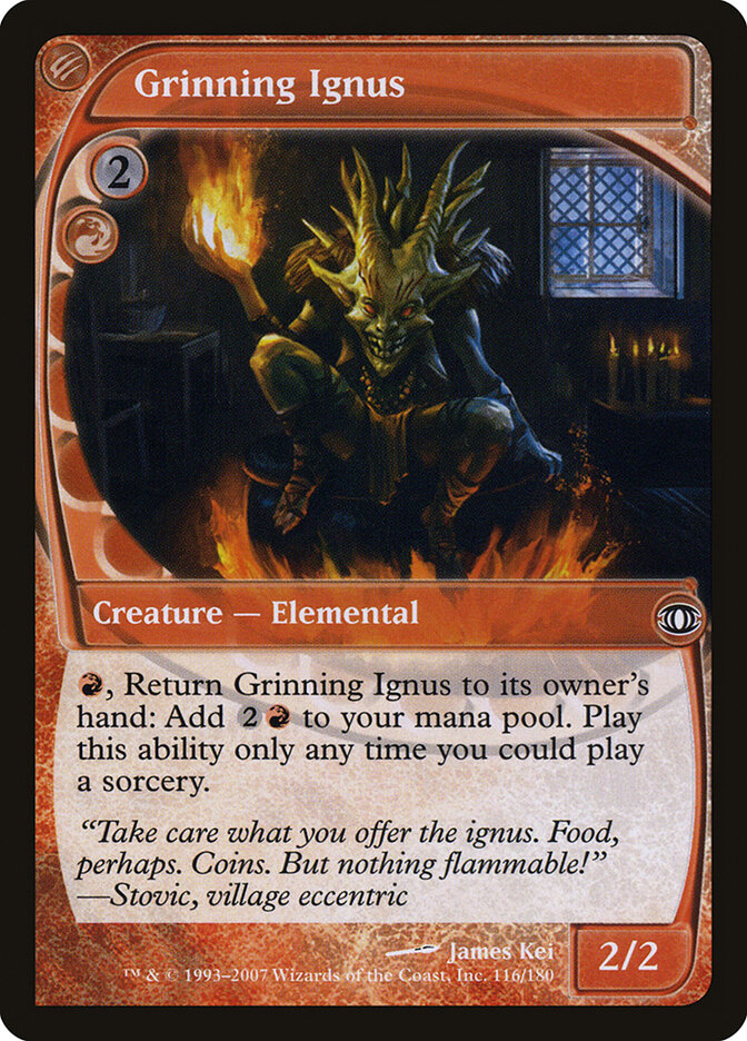 Grinning Ignus - carta Magic The Gathering