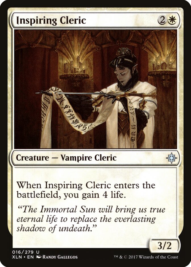 Inspiring Cleric - carta Magic The Gathering