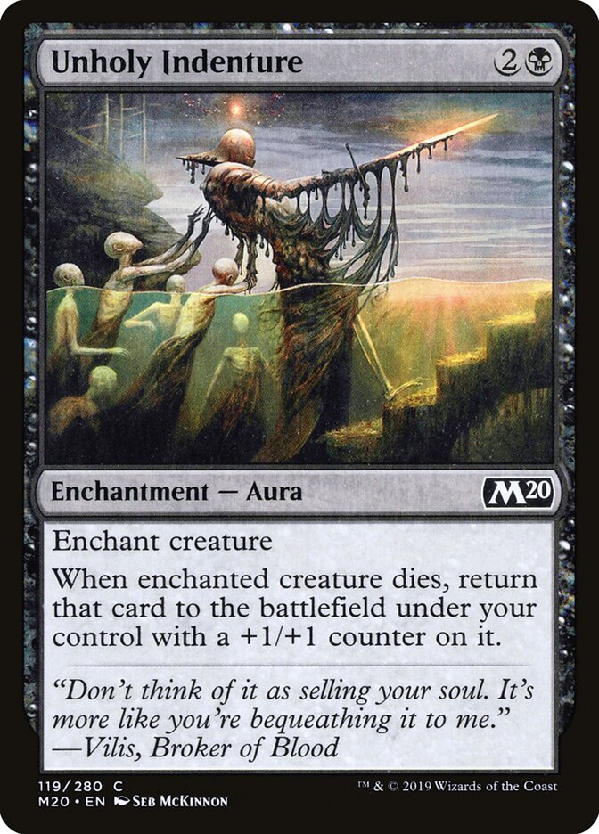 Unholy Indenture - carta Magic The Gathering