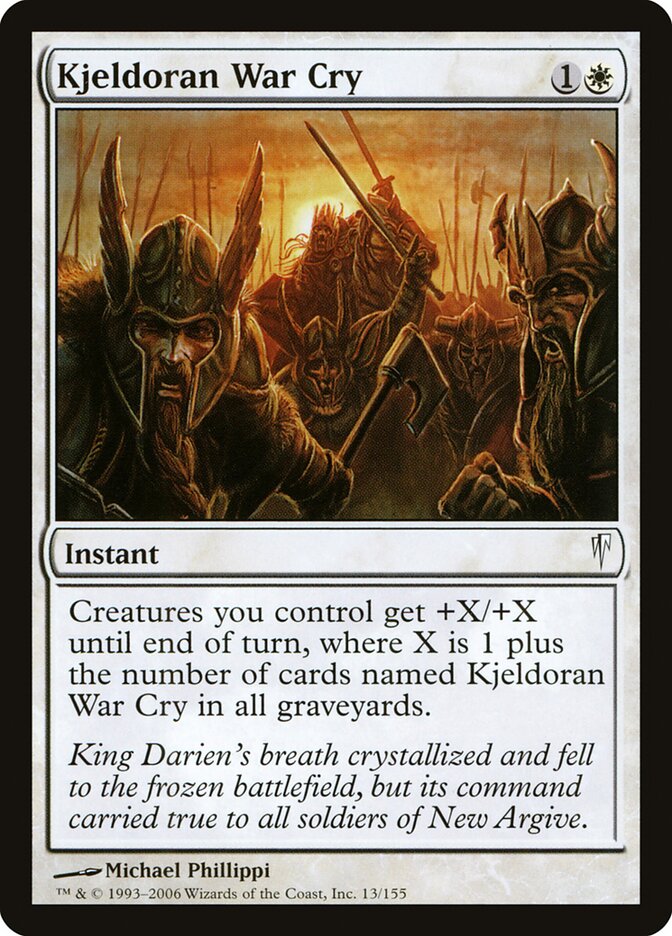 Kjeldoran War Cry - carta Magic The Gathering