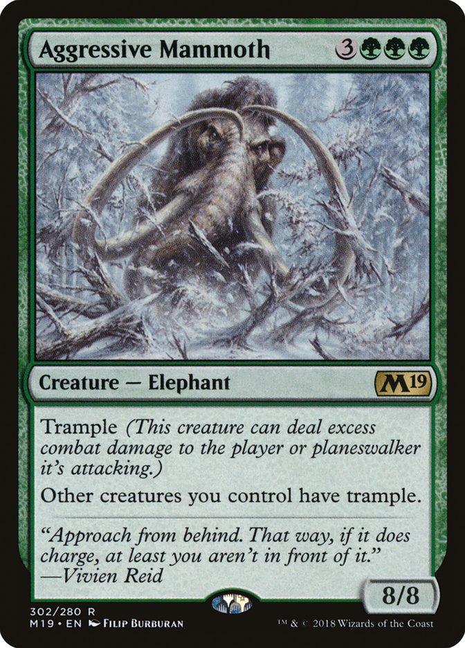 Aggressive Mammoth - carta Magic The Gathering