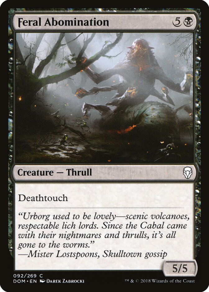 Feral Abomination - carta Magic The Gathering