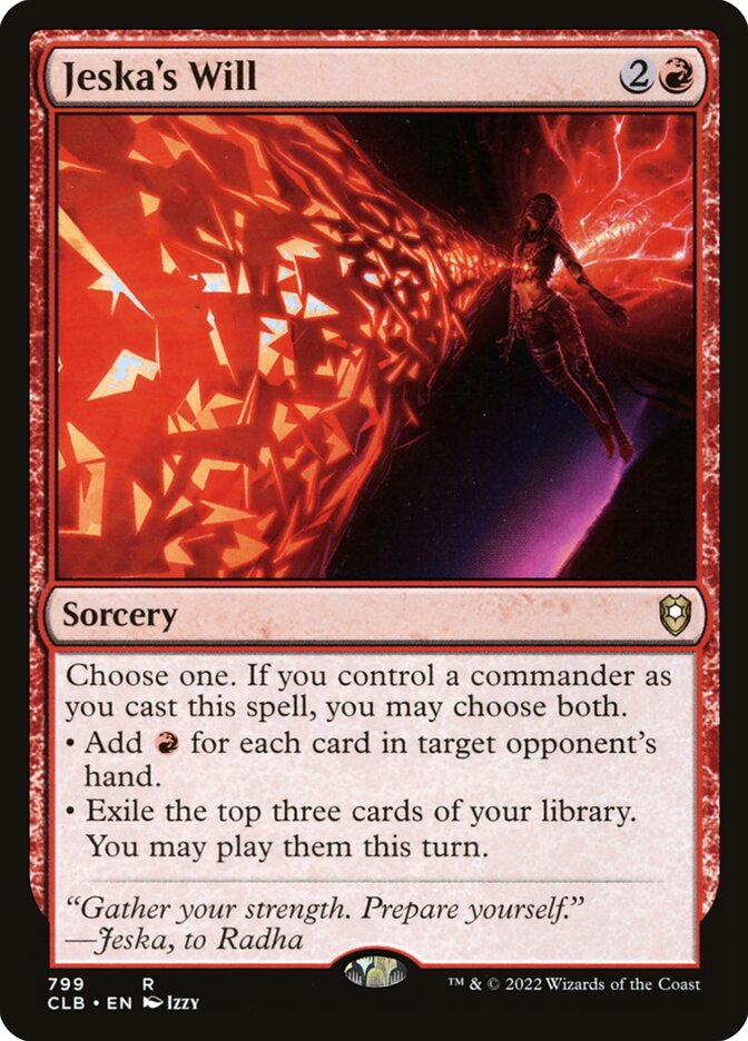 Jeska's Will - carta Magic The Gathering