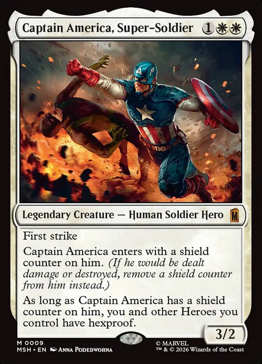Captain America, Super-Soldier - carta Magic The Gathering