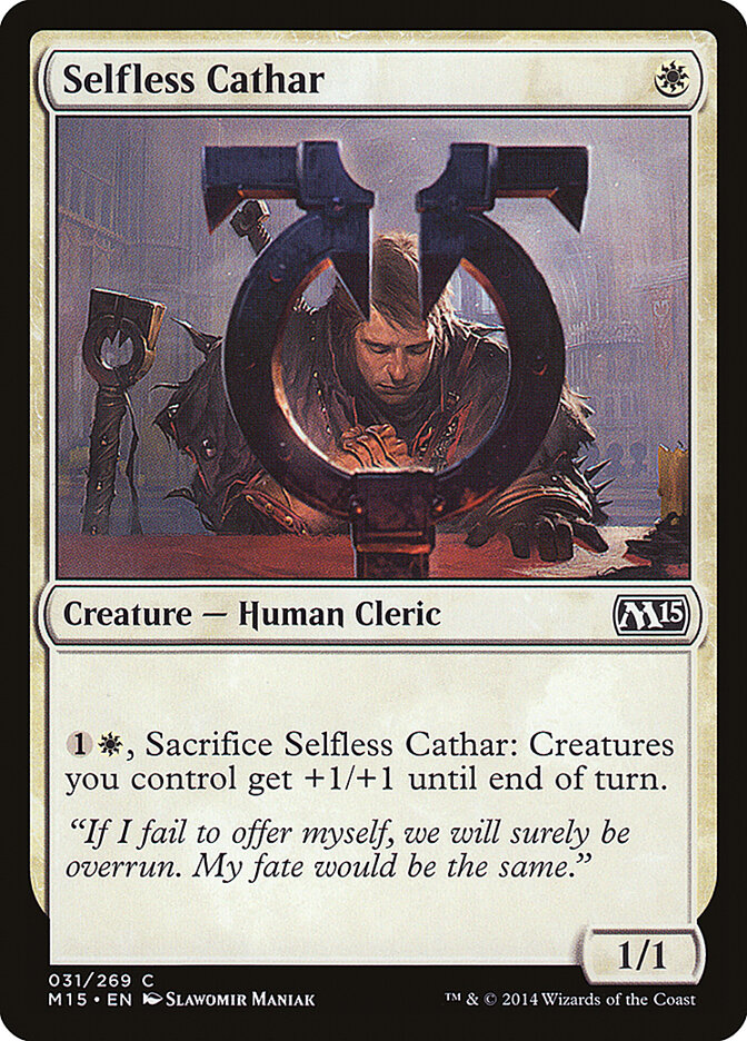 Selfless Cathar - carta Magic The Gathering