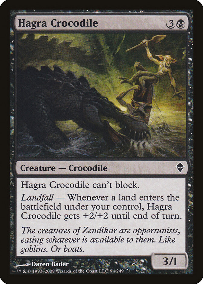 Hagra Crocodile - carta Magic The Gathering