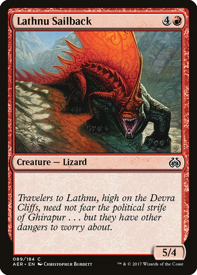 Lathnu Sailback - carta Magic The Gathering