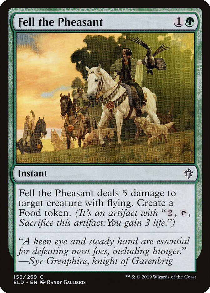 Fell the Pheasant - carta Magic The Gathering