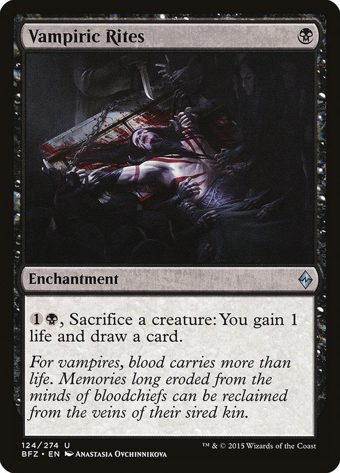 Vampiric Rites - carta Magic The Gathering