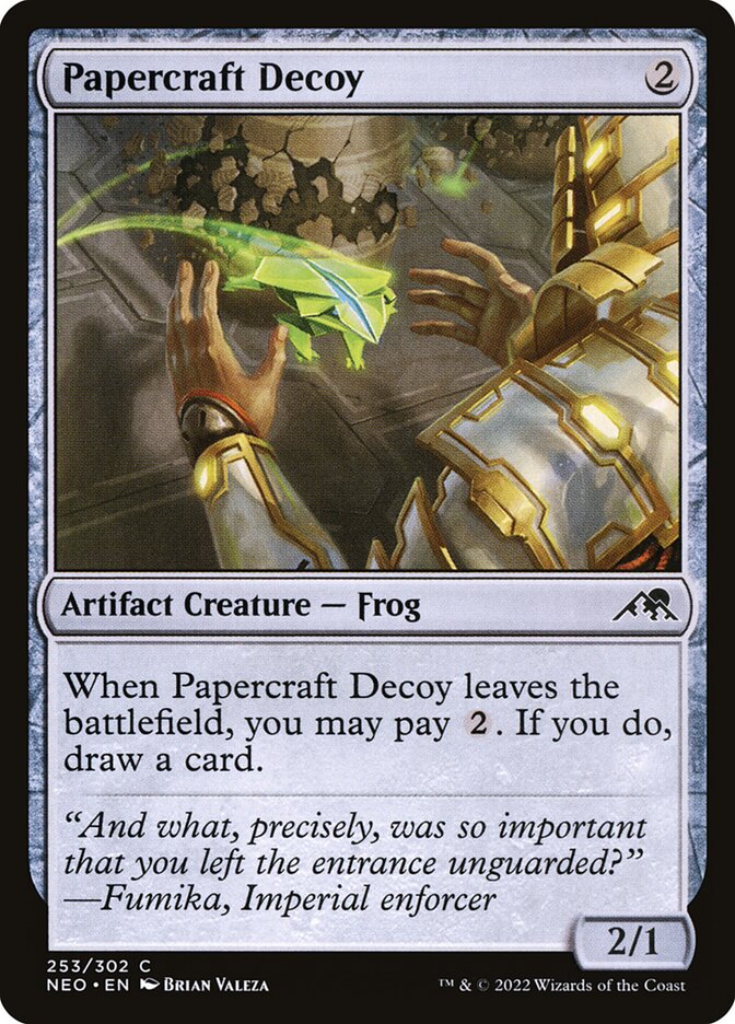 Papercraft Decoy - carta Magic The Gathering