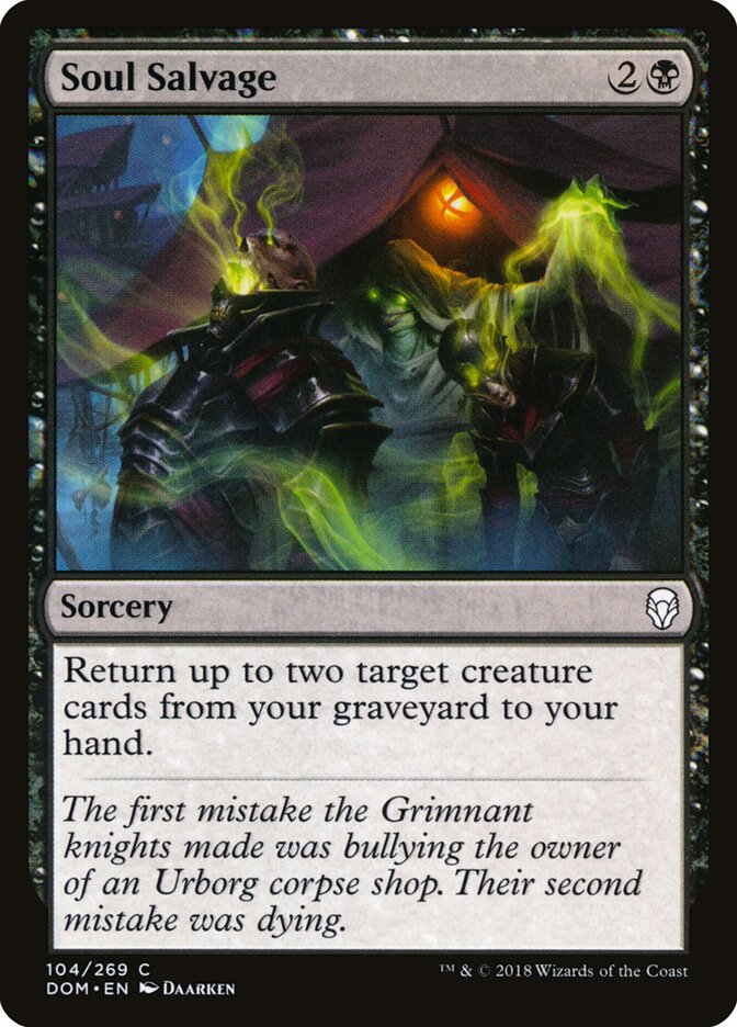 Soul Salvage - carta Magic The Gathering