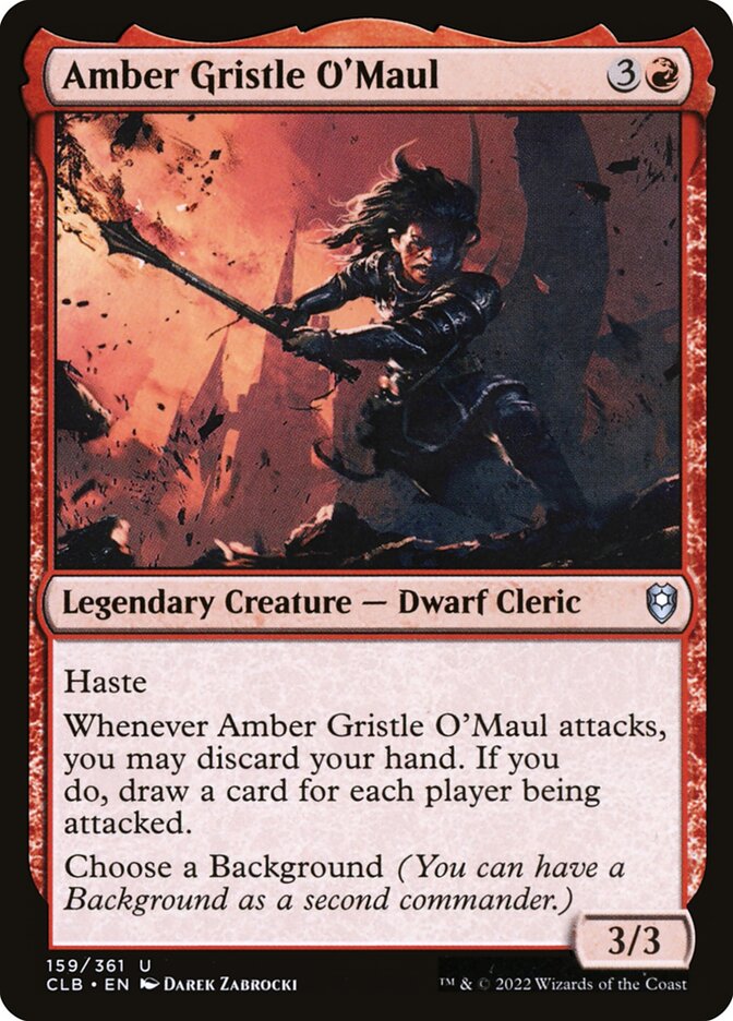 Amber Gristle O'Maul - carta Magic The Gathering