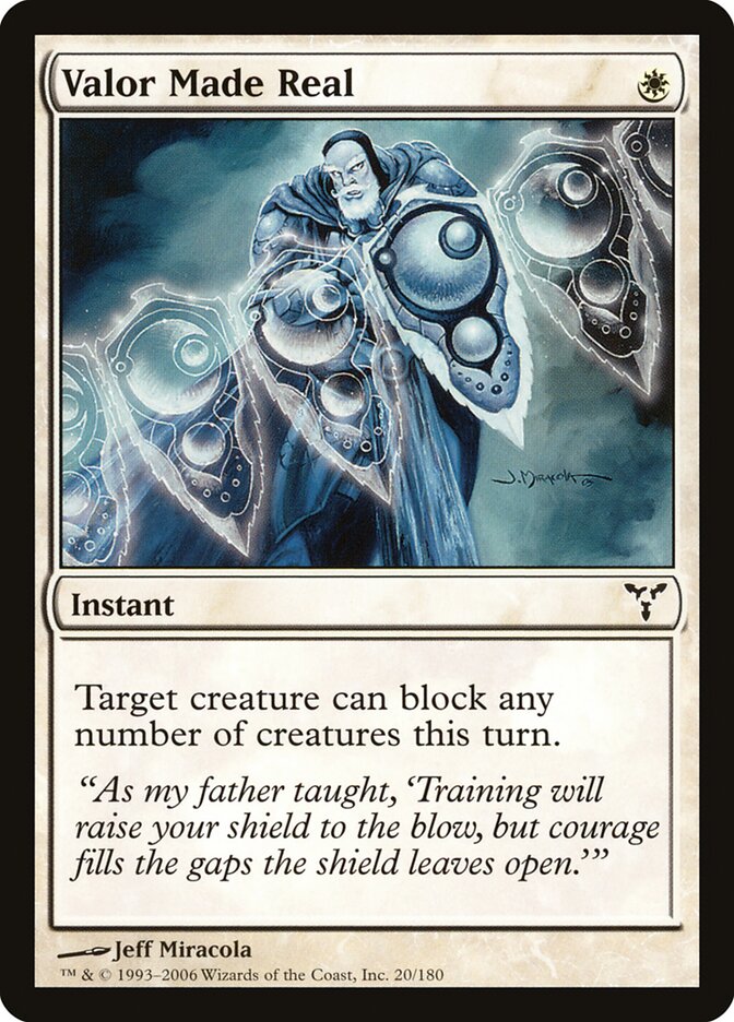 Valor Made Real - carta Magic The Gathering