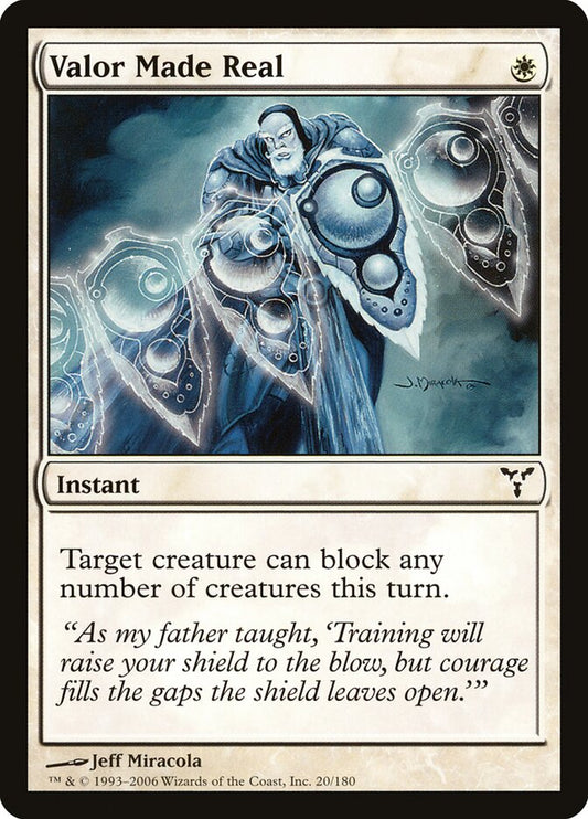 Valor Made Real - carta Magic The Gathering