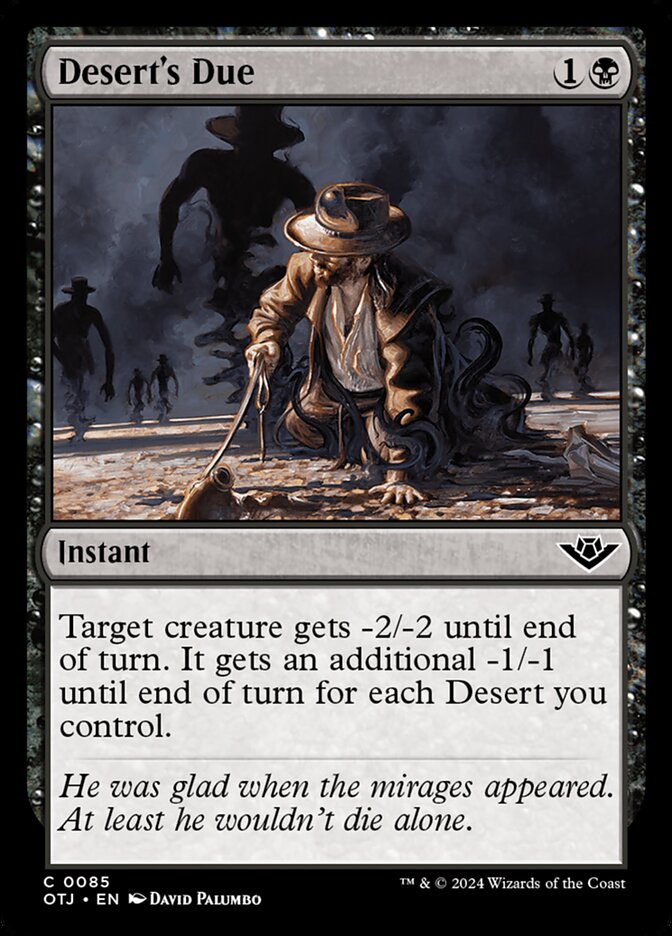 Desert's Due - carta Magic The Gathering
