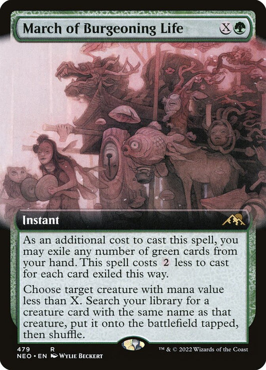 March of Burgeoning Life - carta Magic The Gathering