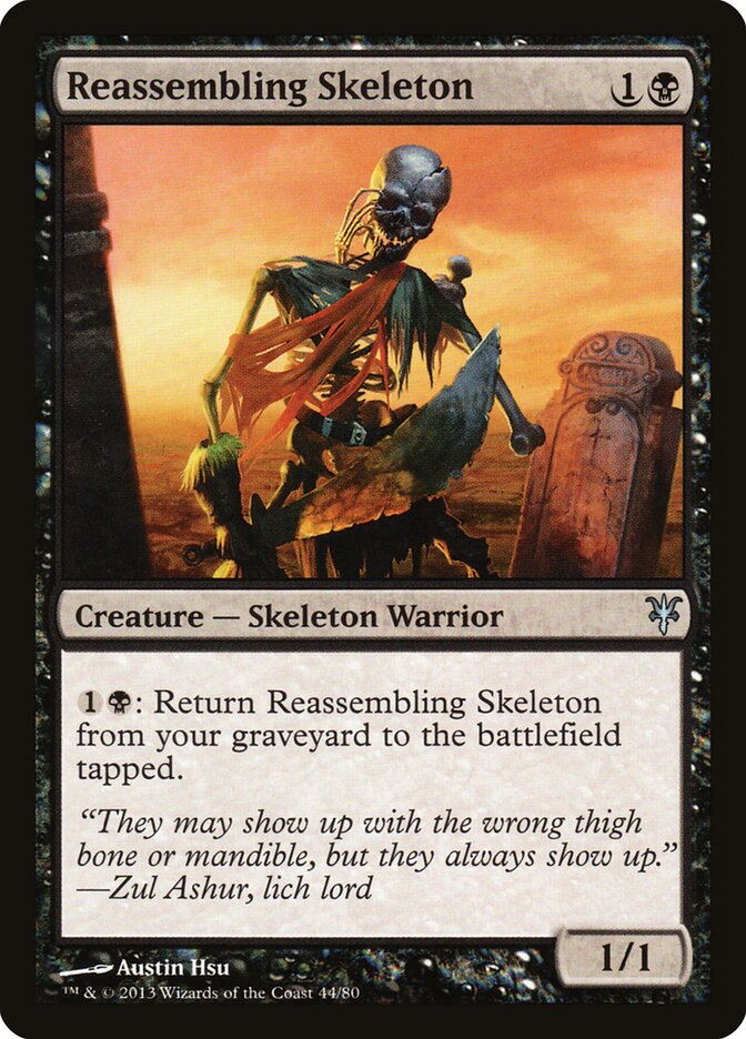Reassembling Skeleton - carta Magic The Gathering