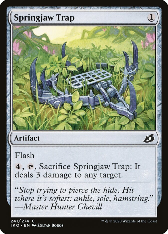 Springjaw Trap - carta Magic The Gathering