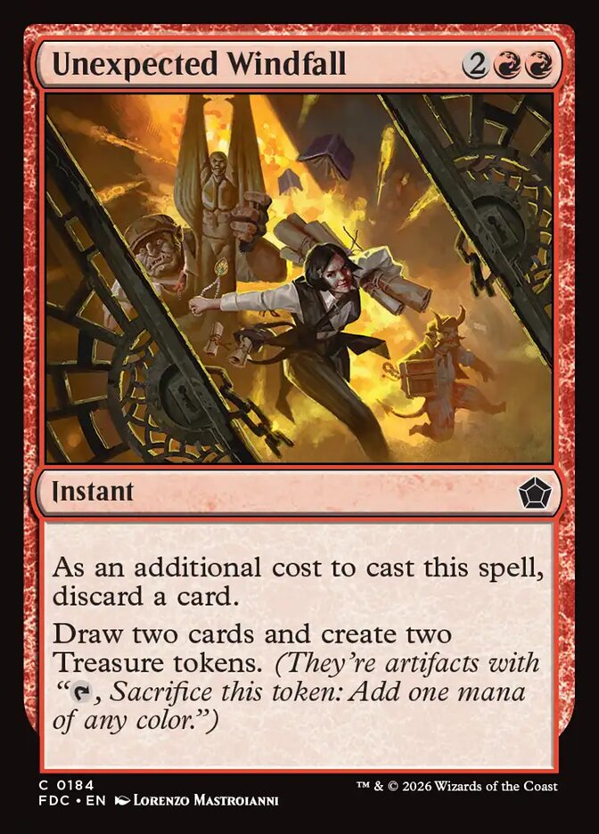Unexpected Windfall - carta Magic The Gathering