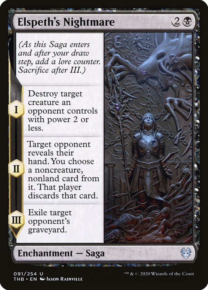 Elspeth's Nightmare - carta Magic The Gathering