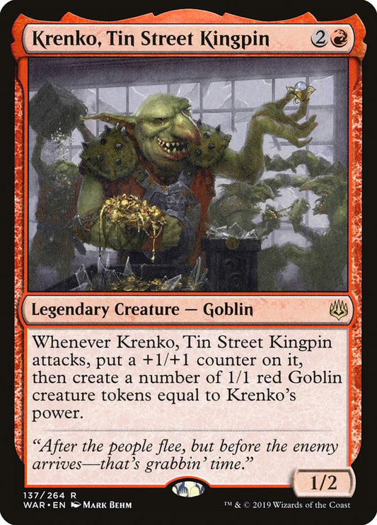 Krenko, Tin Street Kingpin - carta Magic The Gathering