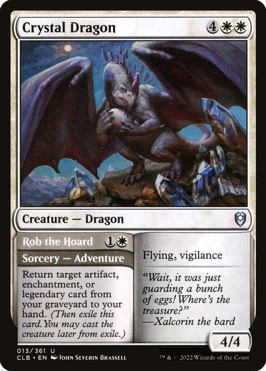 Crystal Dragon // Rob the Hoard - CLB-013-NF-STD
