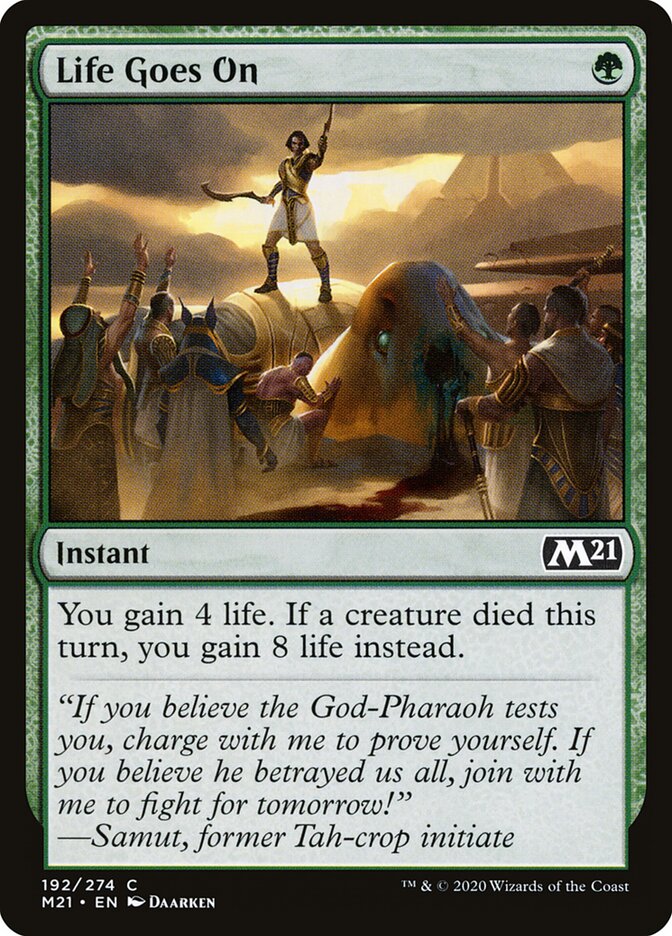 Life Goes On - carta Magic The Gathering