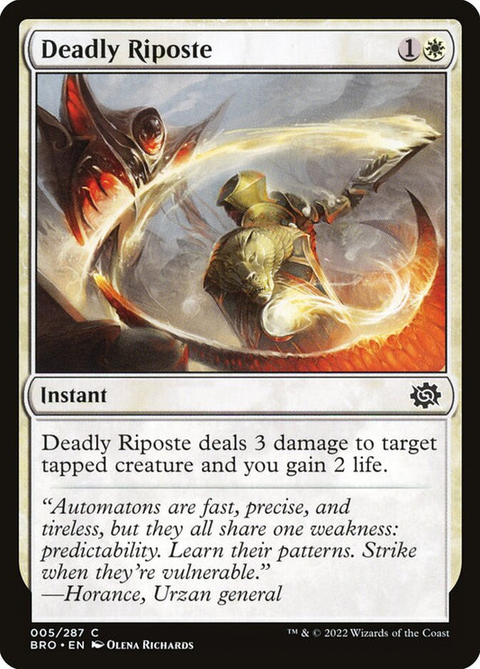 Deadly Riposte - carta Magic The Gathering