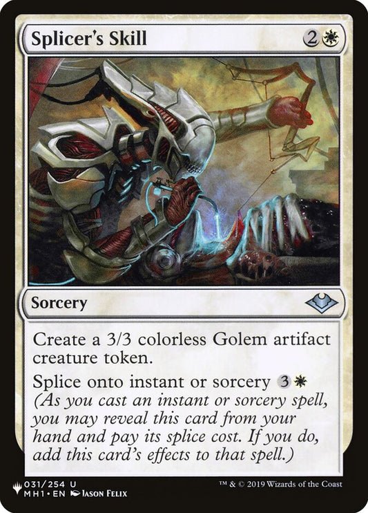 Splicer's Skill - carta Magic The Gathering