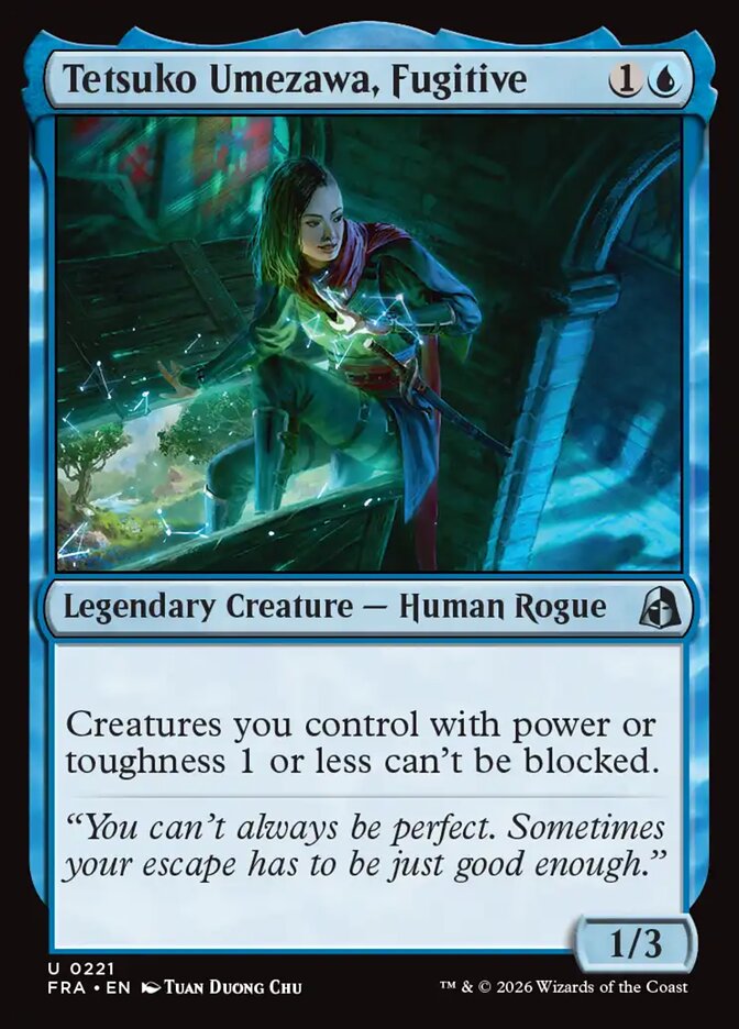 Tetsuko Umezawa, Fugitive - carta Magic The Gathering