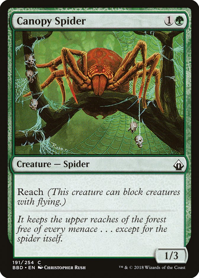 Canopy Spider - carta Magic The Gathering