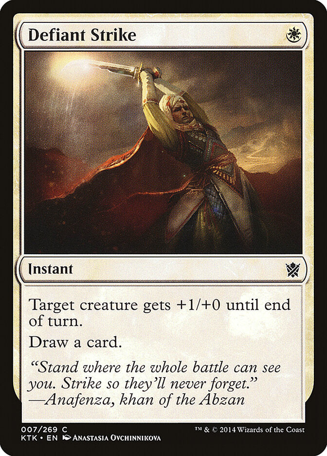 Defiant Strike - carta Magic The Gathering