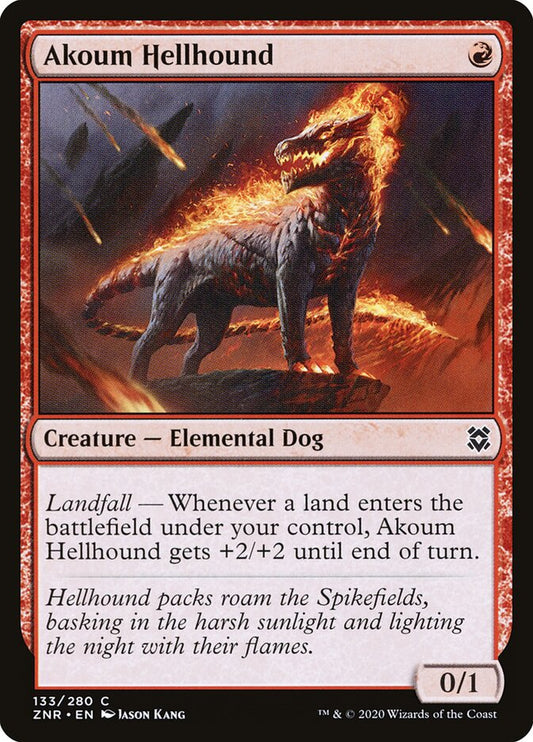 Akoum Hellhound - carta Magic The Gathering