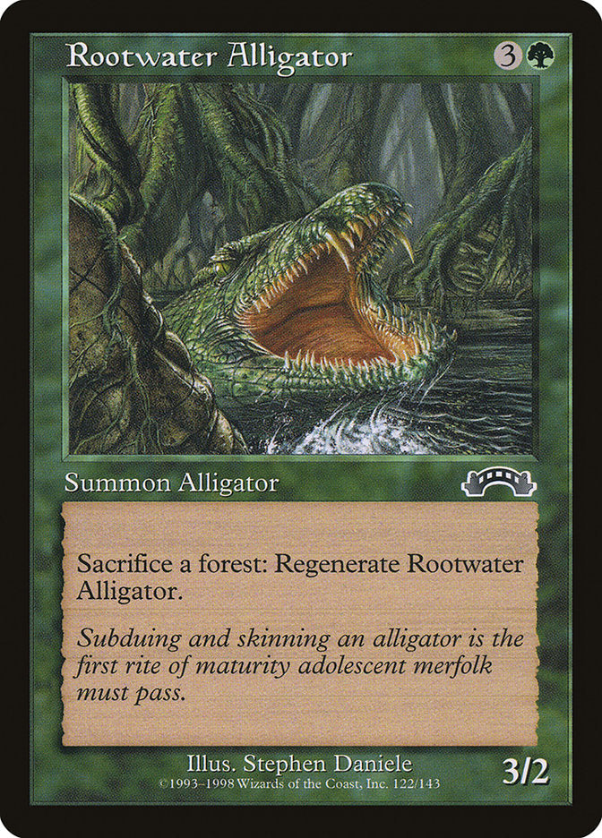 Rootwater Alligator - carta Magic The Gathering