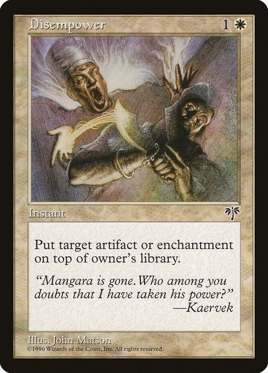 Disempower - carta Magic The Gathering