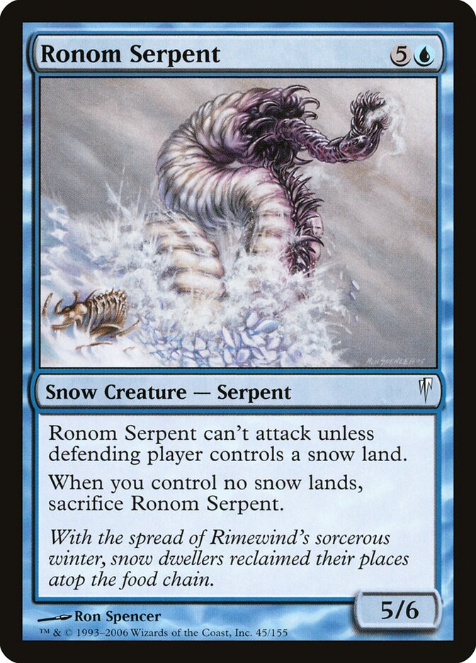 Ronom Serpent - carta Magic The Gathering