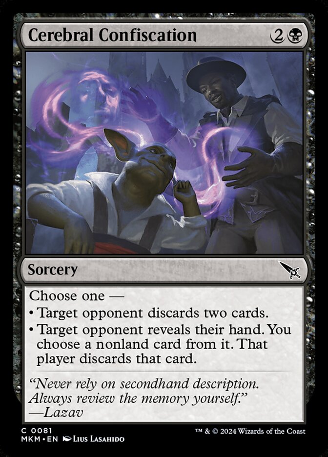 Cerebral Confiscation - carta Magic The Gathering