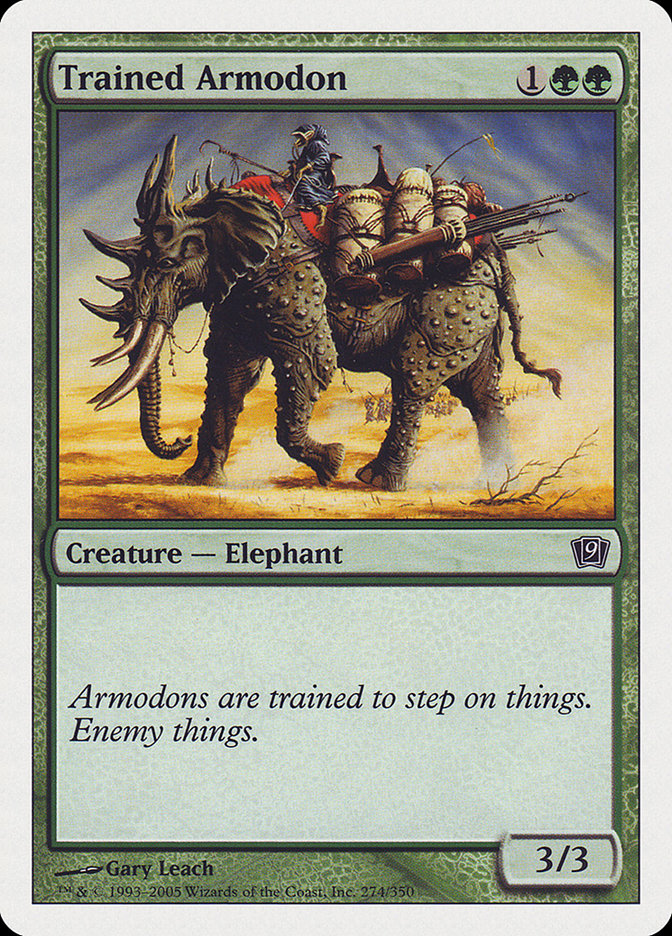 Trained Armodon - carta Magic The Gathering