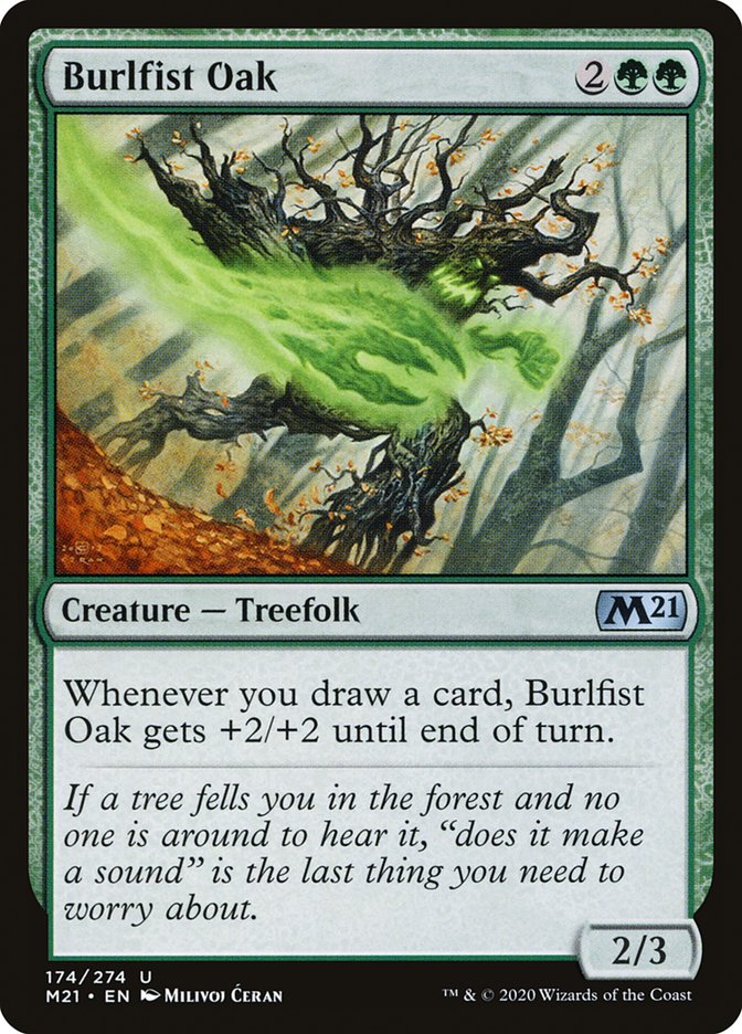 Burlfist Oak - carta Magic The Gathering