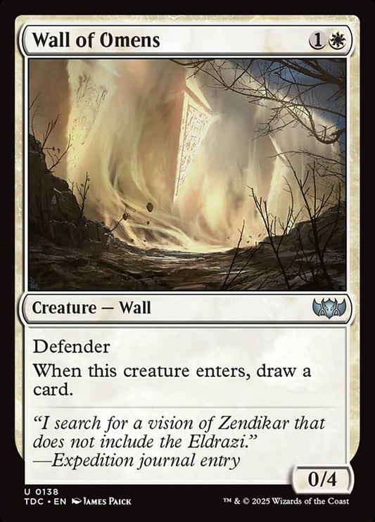 Wall of Omens - carta Magic The Gathering