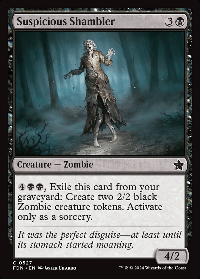 Suspicious Shambler - carta Magic The Gathering