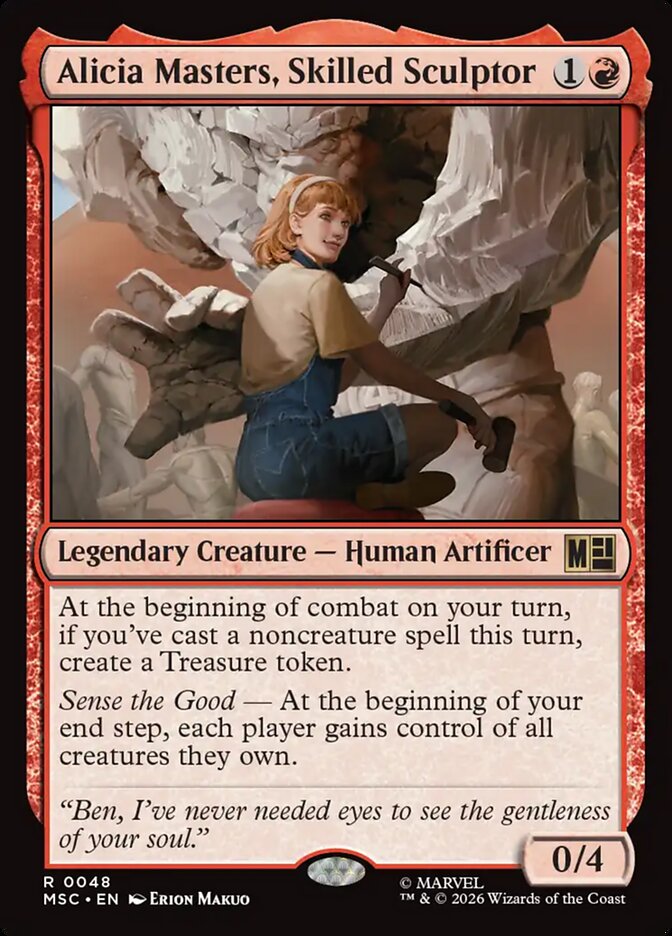 Alicia Masters, Skilled Sculptor - carta Magic The Gathering
