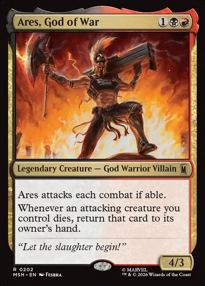 Ares, God of War - carta Magic The Gathering