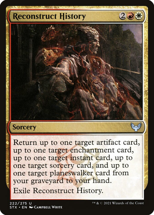 Reconstruct History - carta Magic The Gathering