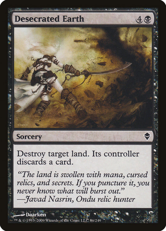 Desecrated Earth - carta Magic The Gathering