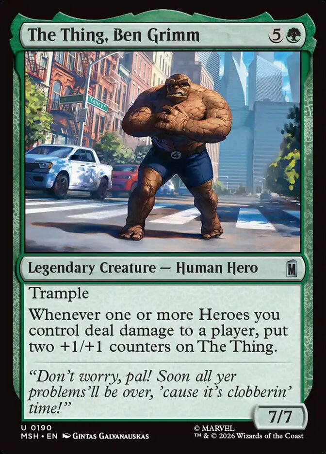 The Thing, Ben Grimm - carta Magic The Gathering