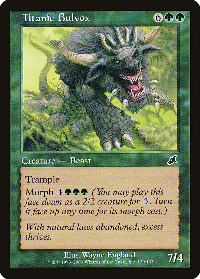 Titanic Bulvox - carta Magic The Gathering